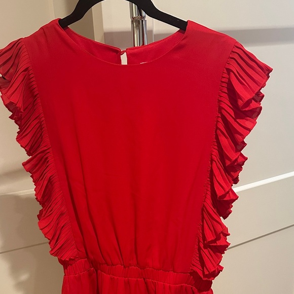 Red Ruffle Dress - Picture 3 of 4